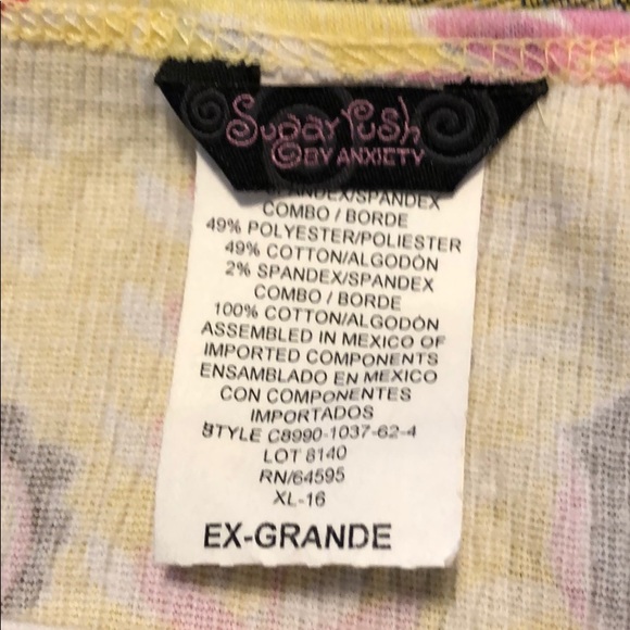 Yellow and brown dress by anxiety size XL - Picture 4 of 4